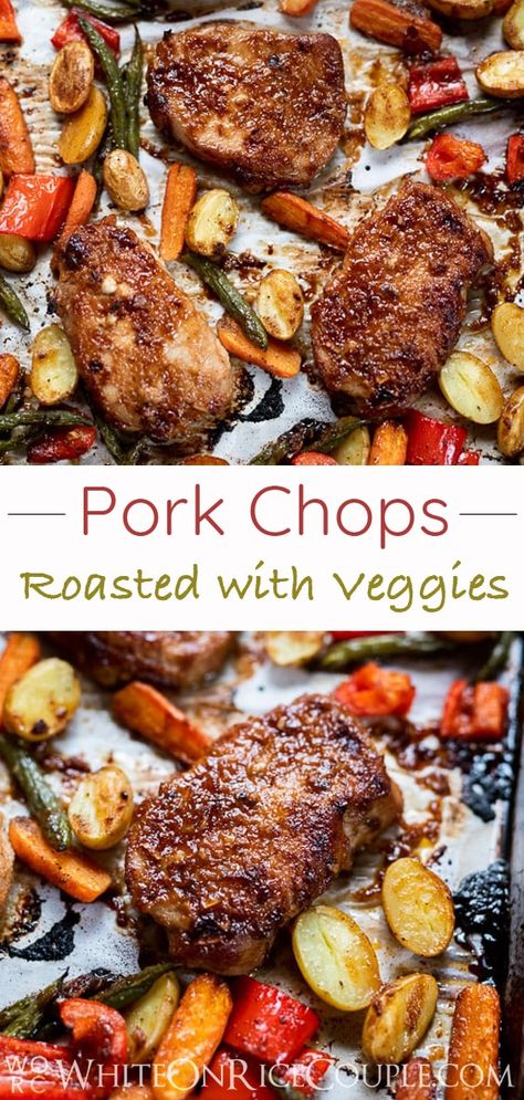 Juicy Baked Pork Chops, Oven Roasted Pork Chops, Best Baked Pork Chops, Baked Bbq Pork Chops, Best Pork Chops, Recipe With Vegetables, Pork Chop Dishes, Roast Pork Chops, Best Pork Chop Recipe