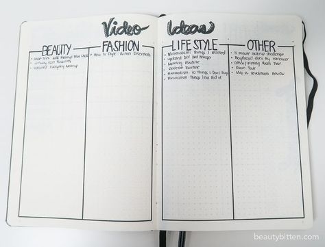 youtube bullet journal - Google Search Youtube Tracker, Youtube Journal, Work Bullet Journal, Summer Bujo, 2024 Bujo, Youtube Planner, 2023 Bujo, Journal March, Bullet Journal Layout Ideas