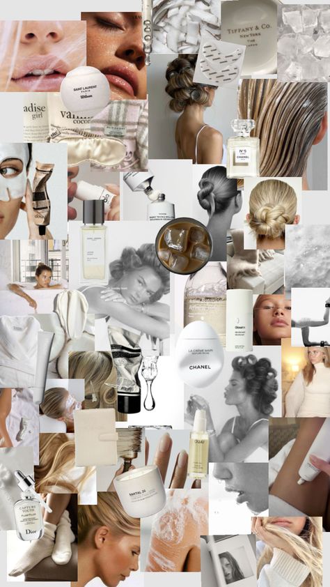 Collab Ideas, Vanilla Aesthetic, Digital Aesthetic, Makeup Images, Beauty Collage, Dream Vision Board, Clean Lifestyle, Magazine Collage, London Spring