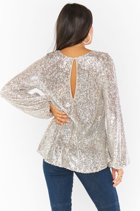 Glitter tops outfit