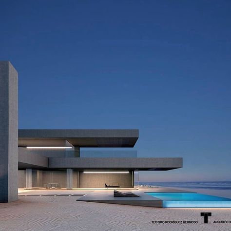 Luxury Villa Design, Luxury Beach House, Minimal Architecture, Design Building, Minimalist Luxury, Beach House Design, Unique Architecture, Contemporary House Design, Minimalist Architecture