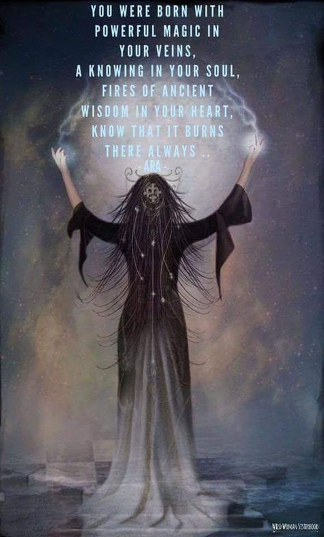 YOU WERE BORN WITH POWERFUL MAGIC IN YOUR VEINS, A KNOWING IN YOUR SOUL, FIRES OF ANCIENT WISDOM IN YOUR HEART, KNOW THAT IT BURNS THERE ALWAYS Drawing Down The Moon, Wiccan Rituals, Wild Women Sisterhood, Powerful Magic, Witch Quotes, Quotes Wisdom, Spells Witchcraft, Wild Woman, Witchy Woman