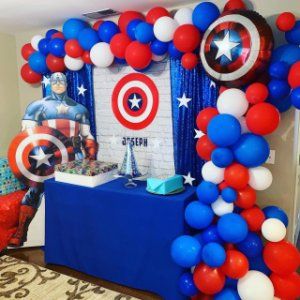 America Party Decorations, Captain America Party Decorations, America Decorations, Captain America Decorations, America Birthday Party, Avengers Birthday Party Decorations, Captain America Birthday Party, Captain America Party, Avengers Birthday Party