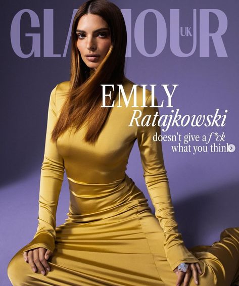 'Emily Ratajkowski Doesn't Give A F*ck What You Think' - Model Graces Cover Of Glamour UK - B&T Emrata Style, Emrata Instagram, Glamour Magazine Cover, Emily Ratajkowski Outfits, Leather Bra, Robin Thicke, Glamour Uk, Glamour Magazine, Glamour Dress