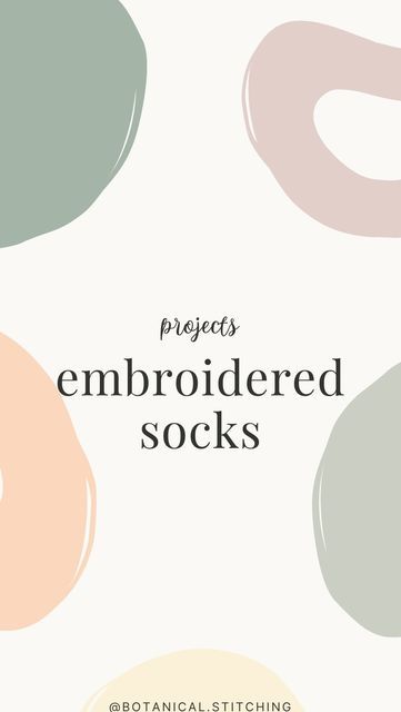 Brenna • Hand Embroidery DIY Patterns & Supplies on Instagram: "giving these old socks a cute lil upgrade 🌻" Socks Embroidery Diy, Embroidery On Socks Ideas, Embroidering Socks, Embroidered Socks Diy, Socks Embroidery, Embroidered Socks, Diy Pattern, Hand Embroidery Designs, Hand Embroidered