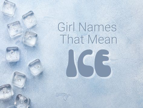 There are plenty of girl names that mean ice, and each brings an element of briskness and femininity. (If you're having a boy, we have boy names that mean ice, too!) Explore this list of names — from Talvi to Crystal to Jaki — and find the perfect name for your daughter! #girlnames #babynames Names That Mean Ice, Ice Names, List Of Boy Names, J Baby Girl Names, List Of Baby Names, One Syllable Names, Boy Name Meanings, Names For Boys List