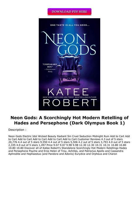 EPUB DOWNLOAD Neon Gods: A Scorchingly Hot Modern Retelling of Hades a Neon Gods Book, Neon Gods, Internal Communications, Quick Reads, Fitness Technology, Digital Book, Science Education, Digital Publishing, Travel And Tourism