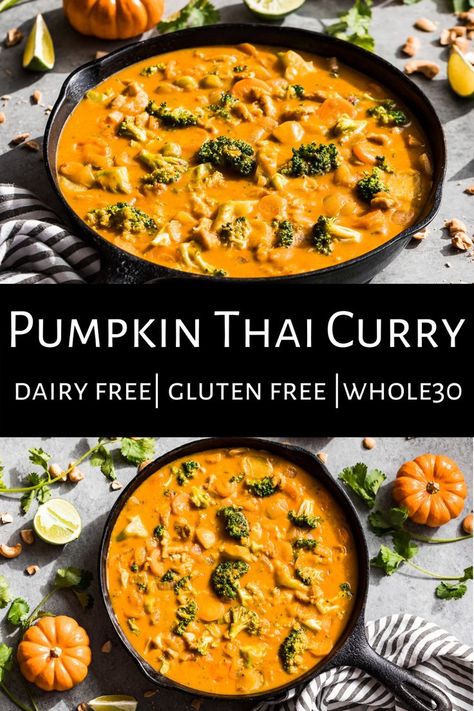 Fall Dinner Recipes Healthy Instant Pot, Pumpkin Indian Recipes, Paleo Indian Food, Veggie Comfort Food, Fall Gluten Free Recipes, Pumpkin Easy Recipes, Easy Dairy Free Meals, Dairy Free Gluten Free Recipes, Paleo Fall Recipes