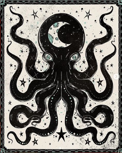 Scary Octopus, Octopus Drawing, Scary Drawings, New Drawing, Octopus Tattoo, Octopus Art, Magical Art, Creepy Halloween, Kraken