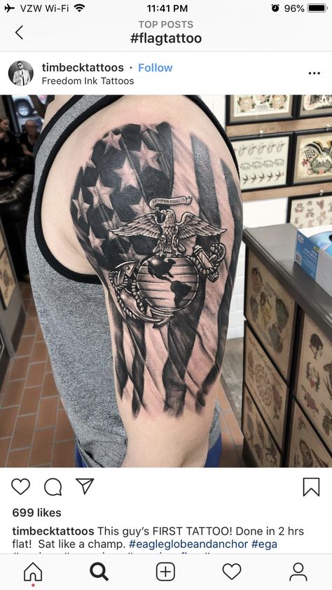 Marine Corps Tattoos For Men Usmc, Marine Tatoos, Marine Corps Tattoos For Men, Usmc Tattoo Sleeve, Pops Tattoo, Drew Tattoo, Veteran Tattoo, Usmc Tattoos, Left Tattoo