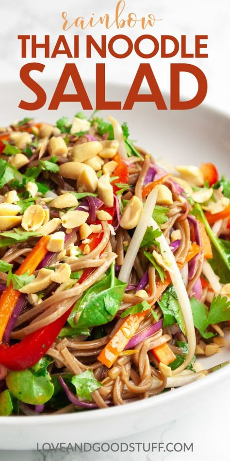 Cold Pad Thai Noodle Salad, Thai Noodle Salad Recipes, Spicy Thai Noodle Salad, Salad Recipes Asian, Chicken Tapas, Asian Noodle Salad Recipe, Noodle Salads, Thai Salad Recipes, Asian Salad Recipe