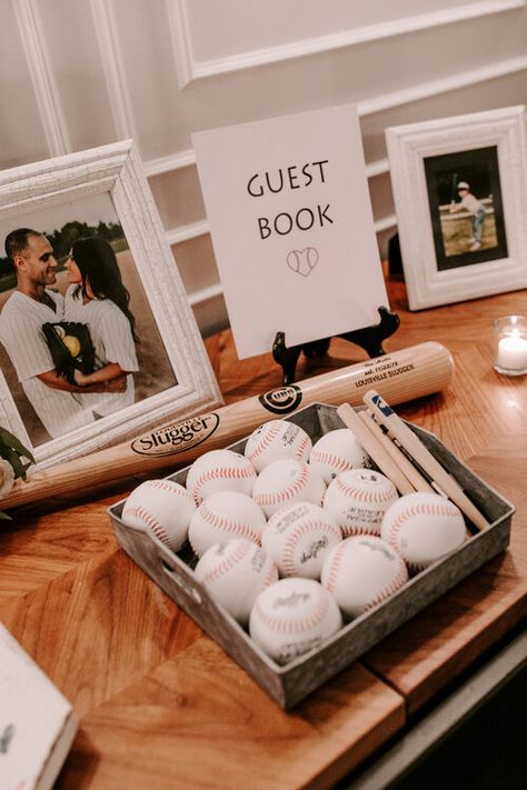 Baseball Theme Engagement Party, Baseball Engagement Party, Baseball Themed Wedding, Baseball Theme Wedding Shower Ideas, Baseball Theme Wedding, Baseball Theme Wedding Ideas, Baseball Wedding Ideas, Wedding Baseball, Wedding Baseball Theme