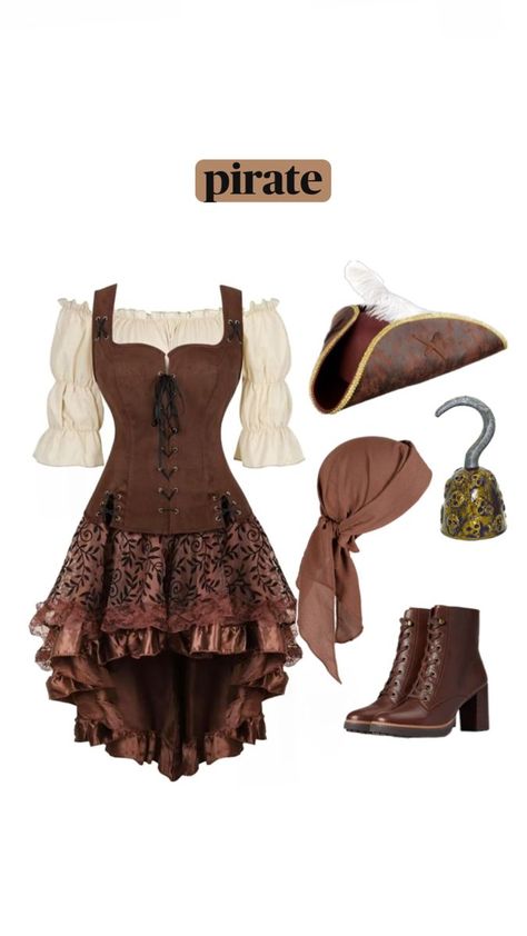 Pirate Outfit Women, Pirate Cosplay, Classy Halloween Costumes, Trashy Outfits, Cheap Halloween Costumes, Pirate Outfit, Fair Outfits, Pretty Halloween Costumes, Pirate Halloween