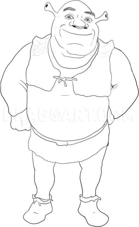 Shrek Drawing Easy, Shrek Characters, Shrek Drawing, Shrek Character, Disney Characters Christmas, Easy Disney Drawings, Superhero Coloring, Modern Graphic Art, Disney Cartoon Characters