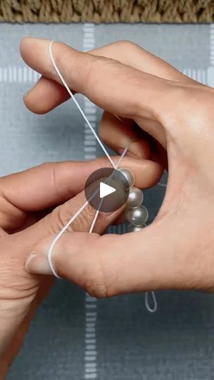 686K views · 8.2K reactions | Learn how to tie a simple but beautiful pearl bracelet #diy #bracelet #crafting | Craft 1 Minute | Craft 1 Minute · Original audio Diy Pearl Necklace, Diy Friendship Bracelets Tutorial, Friendship Bracelets Tutorial, Pearls Diy, Jewelry Knots, Bracelet Knots, Fiber Jewelry, Friendship Bracelets Diy, Knot Bracelet