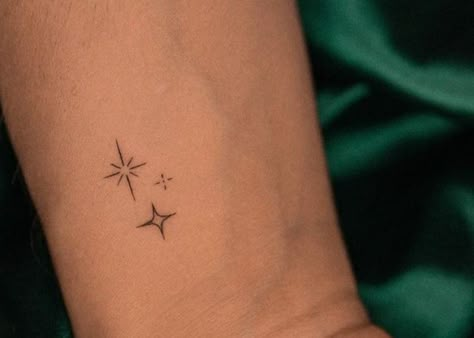 Twinkles Tattoos, Twinkling Star Tattoo, Shining Light Tattoo, Glimmer Tattoo, Star Ear Tattoo, 3 Star Tattoo, Twinkle Tattoo Stars, Simple Star Tattoo, Twinkle Tattoo