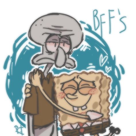 Squidbob huh? Spongebob Squarepants Fanart, Squidbob Fanart, Sponge Bob X Squidward Fanart, Spongebob And Squidward Fanart, Squidward X Spongebob, Spongebob Oc, Squidward Fanart, Spongebob X Squidward, Spongebob Squarepants Drawing