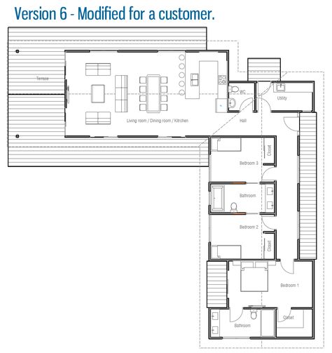 L Shaped House Plans, Philippines House Design, L Shaped House, Modern Bungalow House, Home Design Floor Plans, House Construction Plan, House Layout Plans, Modern Bungalow, Bungalow House Design