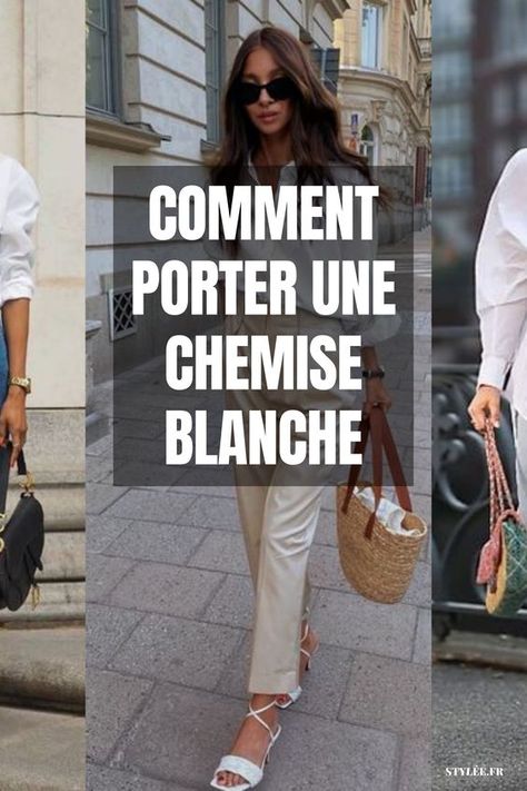 Chemise Blanche Outfit, White Shirt For Women, Shirts For Women Stylish, Skirts With Sneakers, Outfit Tips, Style Désinvolte Chic, White Shirt Outfits, Quoi Porter, White Shirt Men