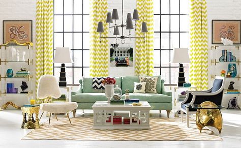 Jonathan-Adler-Living-Room-ideas-in-yellow-and-gold Jonathan-Adler-Living-Room-ideas-in-yellow-and-gold Jonathan Adler Living Room, Regency Interior Design, Design Del Prodotto, Jonathan Adler, Best Interior Design, A Living Room, House And Home Magazine, Interior Design Styles, Best Interior