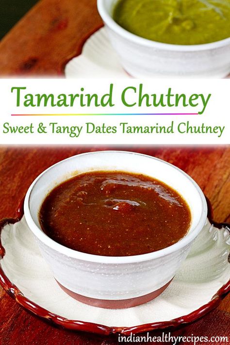 tamarind chutney is a sweet tangy and spicy condiment used to make chaat snacks. #tamarindchutney #chutney #tamarind #imlichutney Indian Condiments, Tamarind Date Chutney, Indian Chutney Recipes, Date Chutney, Samosa Recipe, Roasted Fennel, Tamarind Chutney, Pani Puri, Dosa Recipe