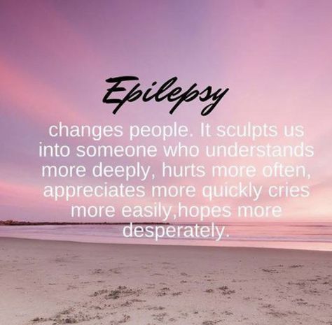 Seizures Quotes, Good Quotes To Live By, Seizures Awareness, Awareness Quotes, Neurological Disorders, Purple Ribbon, Health Problems, Vocabulary, Brain