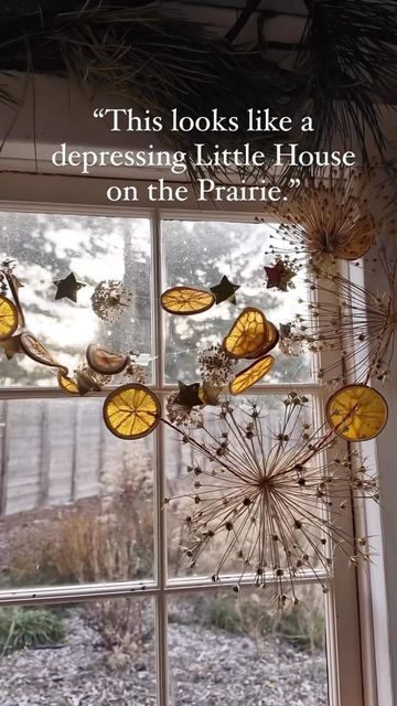 Briana Bosch on Instagram: "First of all, I take this as a compliment—I love little house on the prairie. 😂❤️. Second of all, when did the values taught by the Ingalls family become bad? Self sufficiency? Perseverance? Sticking to one’s word? Kindness for their neighbors? Thriftiness? Putting family first? Anywho I got some questions on that video about some of the components of this garland so sharing here to save for later! 🧅 The dried allium heads are giant allium (the large ones) and allium “millennium” (the smaller ones!). Chive blossoms would also work! I simply leave them on the plant until dry and then cut. 🍊 The oranges were sliced thinly and dried in the oven at 175 degrees for 6-8 hours on a metal rack, turning halfway through. I then leave them in the oven with the door crac Cottage The Holiday Movie, Little House On The Prairie Christmas, Giant Allium, Red Sorghum Film, Chive Blossom, Self Sufficiency, Ingalls Family, Little House On The Prairie, Metal Rack