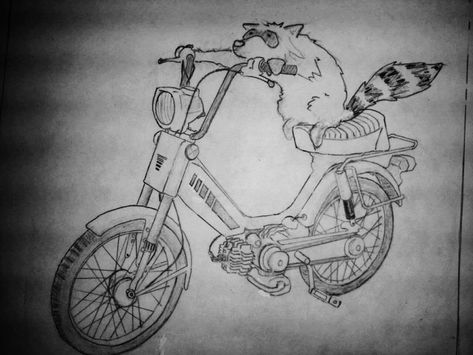 Moped Tattoo, Lets See, Get One, Humanoid Sketch, Let It Be, Tattoos, Quick Saves, Art