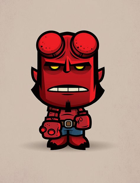 Jerrod Maruyama, Hellboy Art, Mike Mignola, Fun Pics, Graffiti Characters, Chibi Characters, 로고 디자인, Comic Character, Cartoon Character