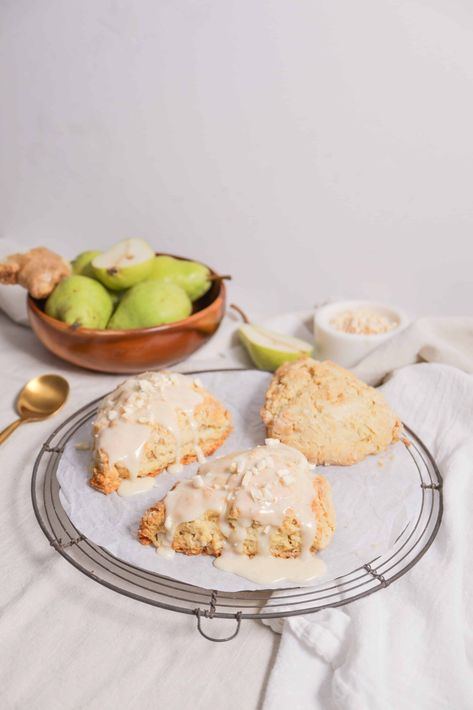 Ginger Pear Scones