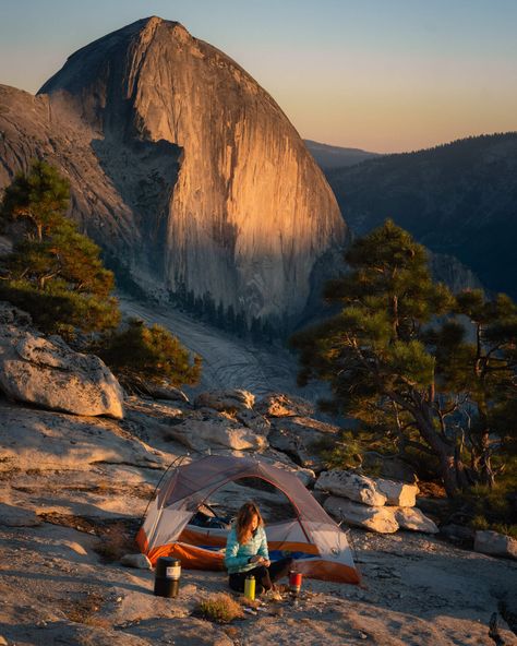 Funny Hiking Quotes, A Night Under The Stars, Yosemite Camping, Night Under The Stars, Camping Vibes, California Camping, Backcountry Camping, Camping Aesthetic, Yosemite Falls