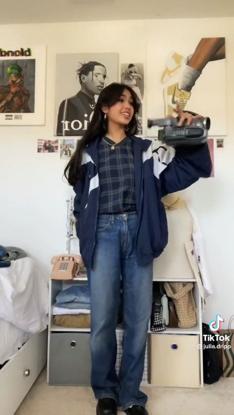 80s style inspired 80s Fashion Jean Jacket, 80s Outfits Leather Jacket, 80s Retro Aesthetic Outfits, Nerdy 80s Outfits, 80s Casual Fashion, Oversized 80s Jacket Outfit, 80s School Outfits, 80s Jean Jacket Outfit, 80s Jacket Outfit