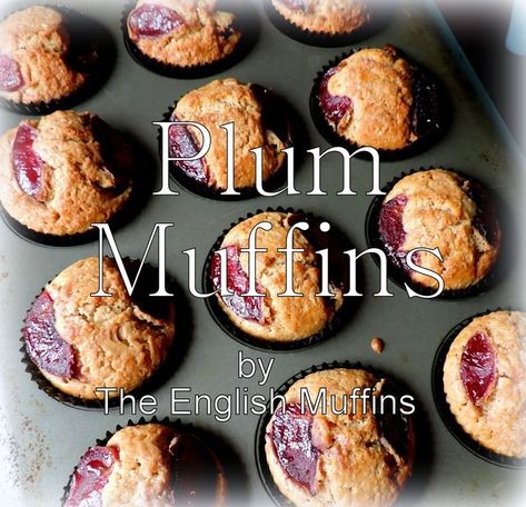 Plum Muffins, Muffins Apple, Plum Dessert, Canned Plums, Desserts Fruit, Plum Recipes, Baking Treats, The English Kitchen, Sweet Potato And Apple