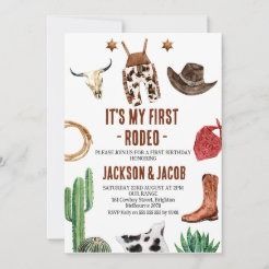 Rodeo 1st Birthday Invitations & Invitation Templates | Zazzle My First Rodeo Invitations, My 1st Rodeo Birthday Party Boy, First Rodeo Invitations, My First Rodeo Birthday Boy, First Rodeo Birthday Boy, Rodeo 1st Birthday, Cowboy Baby Shower Invitations, Rodeo Birthday Invitations, Cowboy Invitations Birthday