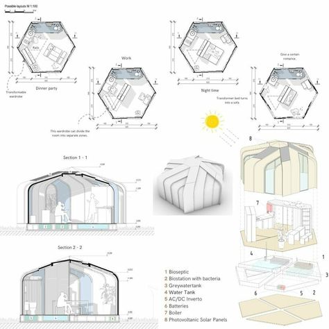 curved plywood panel segments shape a modern kazakh yurt Hexagonal Architecture, Yurt House, Eco Home Design, Hexagon House, Origami Home Decor, Curved Plywood, Yurt Tent, Shape Of Water, Project School