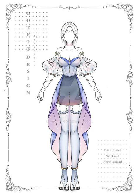 Anime Dress Outfits, Deviantart Outfits, Drawing Of Clothes, Manga Dress, Bnha Hero Costumes, Mystical Outfits, Adoptable Outfit, Clothes Sketch, Ocs Outfits