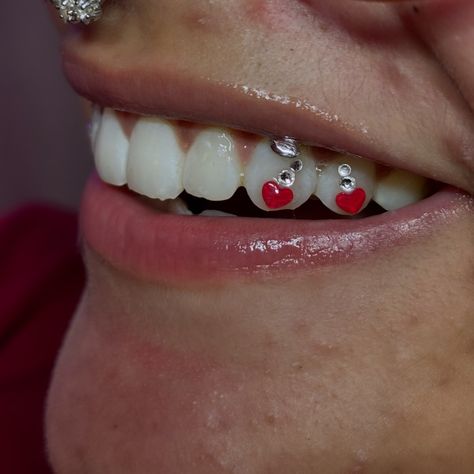 Cherry Set 🍒 + Disco Ball 🪩 $200 worth Last from 2m-2y Dental Grade Products Only #toothgems #toothgemsla #toothgemsdallas #girls #cherry #smile #prettyteeth #gems #explore #fyp #dallasgirls #toothcharms #toothfairy #swarovski #bling #icy #joyeriadental Red Tooth Gem, Cherry Tooth Gem, Pretty Teeth, Gem Design, Tooth Gem, Tooth Fairy, Disco Ball, Cherry, Gems