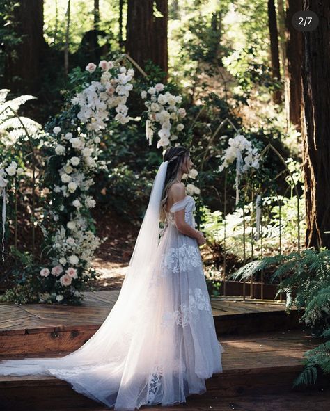 Enchanted Forest Wedding Dress, Shrek Wedding, Middle Earth Wedding, Bailey Mcknight, Forest Wedding Dress, Film Instagram, Lotr Wedding, Twilight Wedding, John Luke