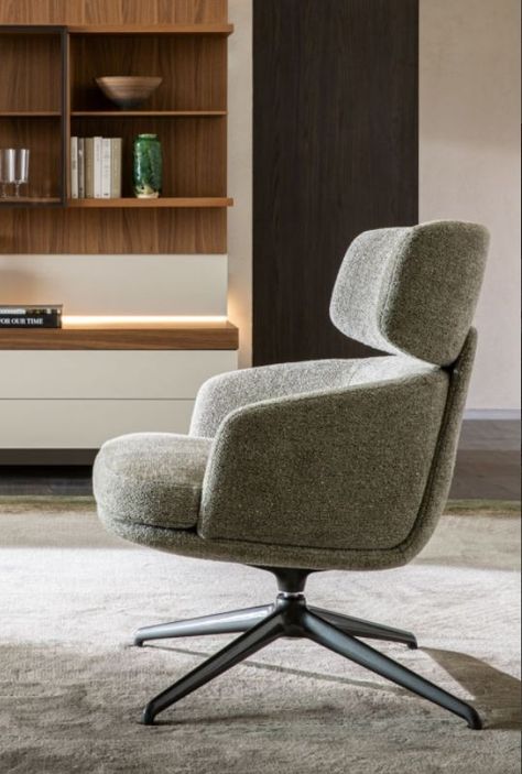 Swivel Armchair Living Rooms, Lux Apartment, Revolving Chair, Luxury Office Furniture, Loose Furniture, Luxury Hospitality, Office Armchair, Chair Lounge, Study Chair