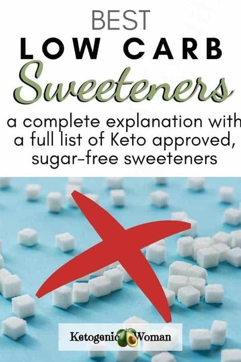 Find out what sugar free, healthy sugar alternative is right for you in this ultimate guide to low carb and Keto sweeteners that don't spike your blood sugar. #homemade #ketogenic #lowcarb Ketogenic Woman, Healthy Sugar Alternatives, Alternative Sweeteners, Sugar Replacement, Sugar Alternatives, Low Carb Sweeteners, Healthy Sugar, Natural Sweeteners, Healthy Alternatives