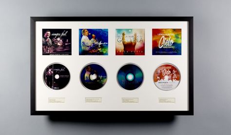 We can help you frame CDs! Just email us at hello@levelframes.com to get set up. Collection Wall Display, Music Memorabilia Display Ideas, Framing Memorabilia, Cd Display Ideas, Vinyl Station, Rock And Roll Room, Cool Picture Frames, Album Cover Wall Decor, Framed Memorabilia