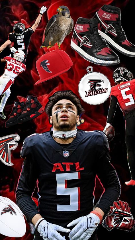 For all the falcons fans out there Drake London Falcons, Atlanta Falcons Cheerleaders, Atl Falcons, Falcons Cheerleaders, Drake London, Atlanta Falcons Football, Falcons Football, Nfl Football Teams, Football Teams