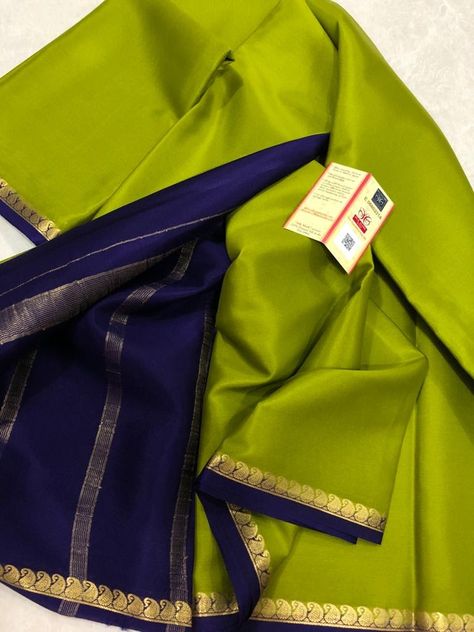 Pure Mysore binny crepe silk saree Binny Silk Saree Blouse Designs, Blouse Designs Mysore Silk Saree, Binny Crepe Saree, Binny Silk Saree, Mysore Silk Saree Blouse Designs, Pure Crepe Silk Sarees, Ksic Mysore Silk Saree Blouse, Ksic Mysore Silk Saree, Plain Mysore Silk Saree