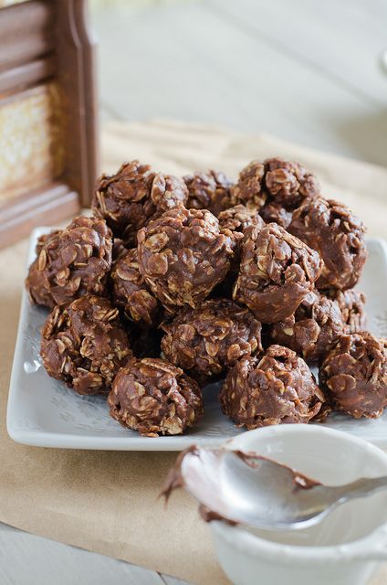 Nutella No-Bake Cookies No Bake Nutella Recipes, Nutella Snacks, Cookies Photo, Chocolate No Bake Cookies, Bake Pumpkin, Nutella Desserts, Nutella Cookies, Chocolate Oatmeal, Recipes Cake