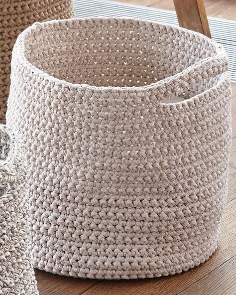 Baskets Free Crochet Pattern Crochet Basket Pattern Free, Crochet Storage Baskets, Crochet Storage, Yarn Storage, Knit Basket, Crochet Basket Pattern, Crochet Basket, Bag Crochet, Crochet Home