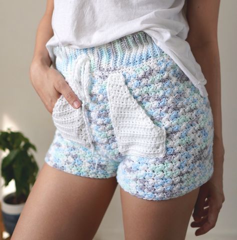 Tcddiy Crochet, Crochet Shorts Pattern, Crochet Cable Stitch, Crochet Spring, Crochet Bottoms, Crochet Cable, Crochet Short, Crochet Shorts, Spring Ideas