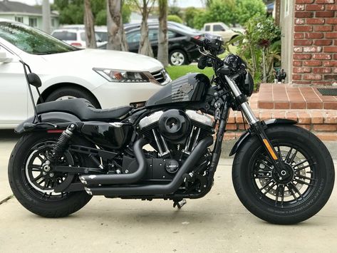 2017 Harley Davidson 48 Forty-eight sportster with Vance & Hines short shots. Harley 48 Forty Eight, Harley Davidson 48 Forty Eight, Harley Sportster 48, Harley Davidson Forty Eight, Harley 48, Harley Davidson 48, Two Door Jeep Wrangler, Harley Sportster 1200, Sportster 48