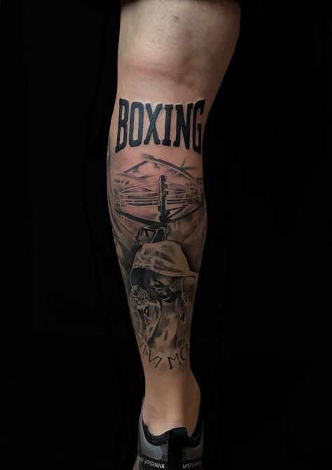 Tattoo Ideas Boxing, Ufc Tattoo Ideas, Tattoos For Fighters, Boxing Tattoo Ideas For Men, Boxing Tattoo Design, Kickboxing Tattoo, Tattoo Boxing, Boxing Tattoo, Boxing Gloves Tattoo