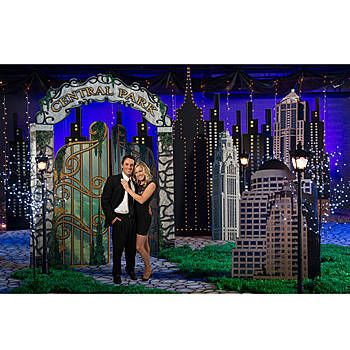 Our Twilight in Central Park Kit will bring the look of Central Park to your party with the buildings, gates and over all look. New York Theme Party, Cardboard Standee, Broadway Party, Prom Backdrops, Post Prom, New York Broadway, New York Party, Still Of The Night, New York City Central Park