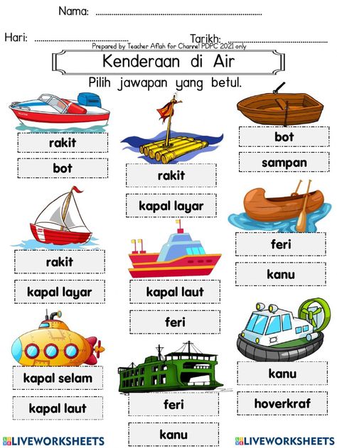 Water Vehicles, Hijab Cartoon, Preschool, Map, Vehicles, Water, Quick Saves, Pre School